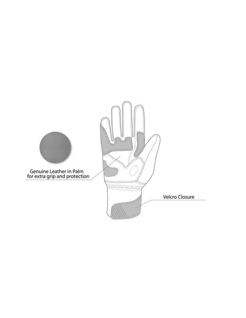 BELA HIGHWAY WINTER WP GUANTES DE MOTO PIEL MUJER NEGRO AMARILLO FLUO