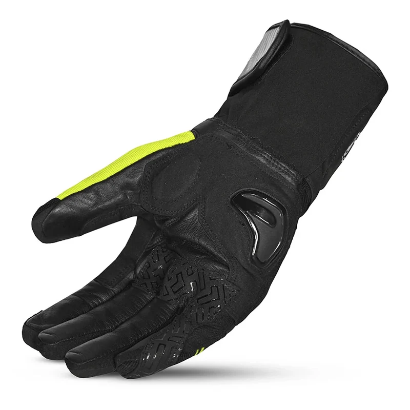 BELA HIGHWAY WINTER WP GUANTES DE MOTO PIEL NEGRO AMARILLO FLUO