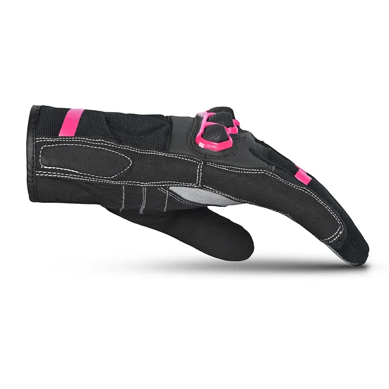 BELA TRACKER WINTER WP GUANTES DE MOTO TEXTIL MUJER NEGRO ROSA