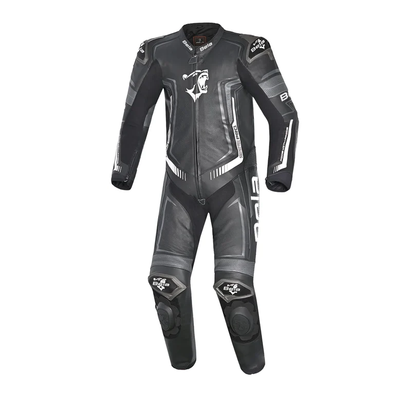 BELA BEAST 1 PC MONO DE MOTO NEGRO GRIS OSCURO BLANCO