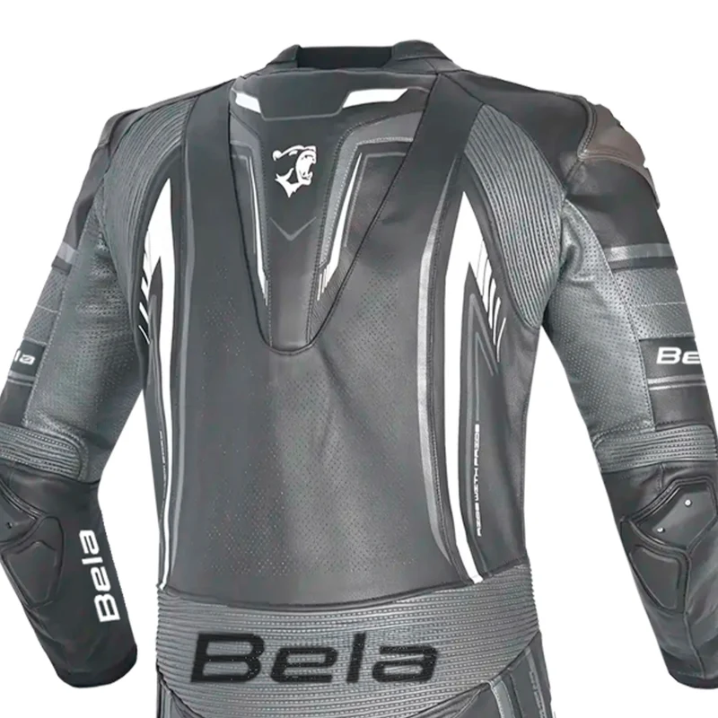 BELA BEAST 1 PC MONO DE MOTO NEGRO GRIS OSCURO BLANCO