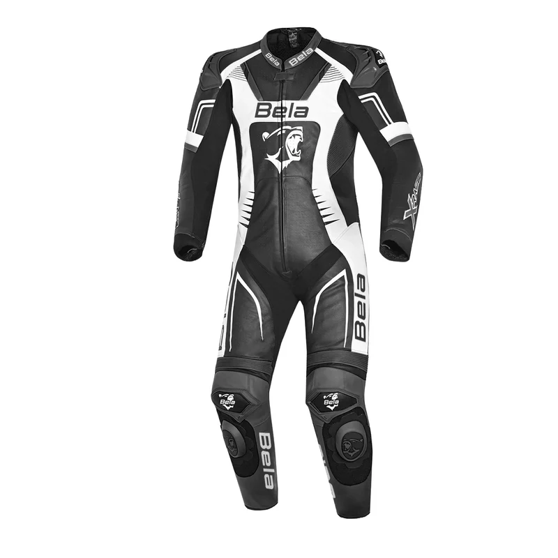 BELA X RACE 1 PC MONO DE MOTO NEGRO ANTHRACITA BLANCO