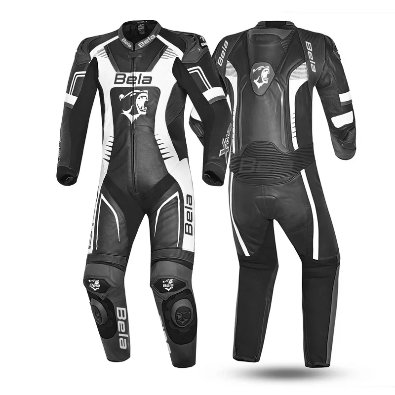 BELA X RACE 1 PC MONO DE MOTO NEGRO ANTHRACITA BLANCO