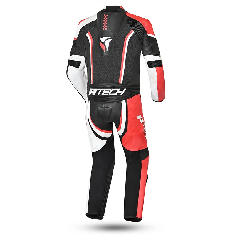 R-TECH HAWK 1 PC MONO DE MOTO NEGRO BLANCO ROJO