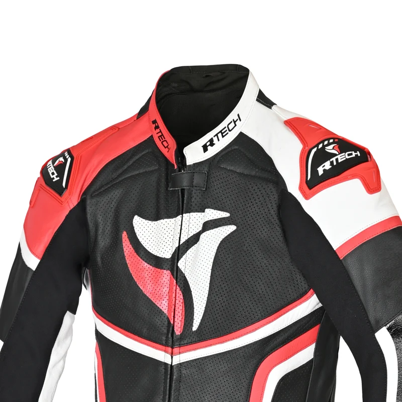 R-TECH HAWK 1 PC MONO DE MOTO NEGRO BLANCO ROJO