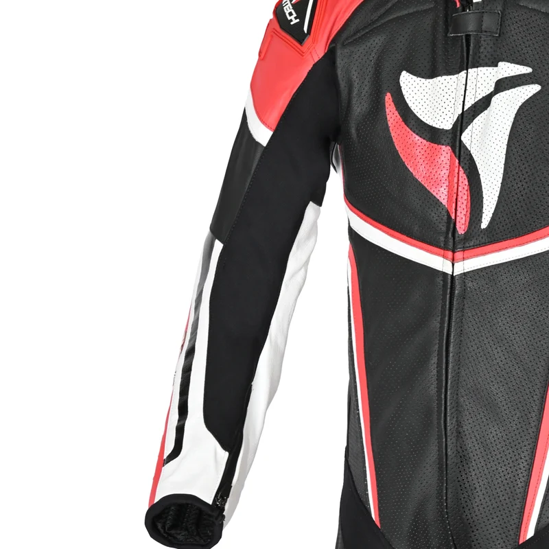 R-TECH HAWK 1 PC MONO DE MOTO NEGRO BLANCO ROJO