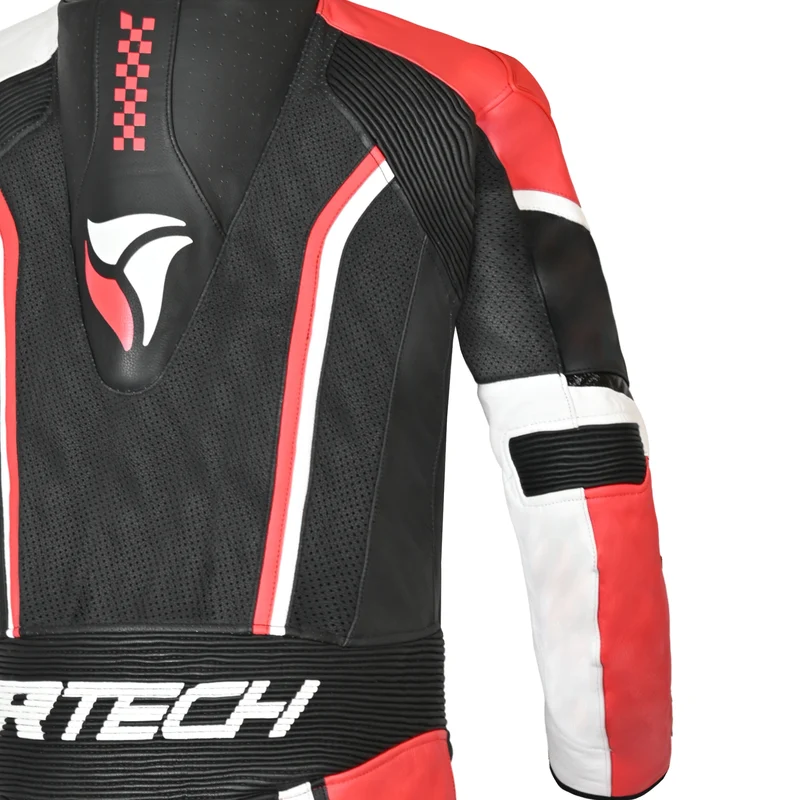 R-TECH HAWK 1 PC MONO DE MOTO NEGRO BLANCO ROJO