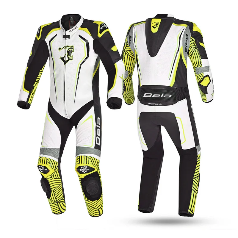 BELA NORTH STAR 1 PC MONO DE MOTO NEGRO BLANCO AMARILLO FLOU