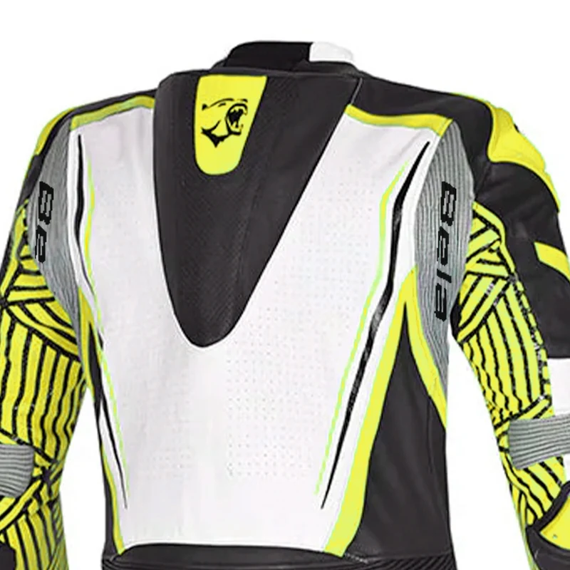 BELA NORTH STAR 1 PC MONO DE MOTO NEGRO BLANCO AMARILLO FLOU