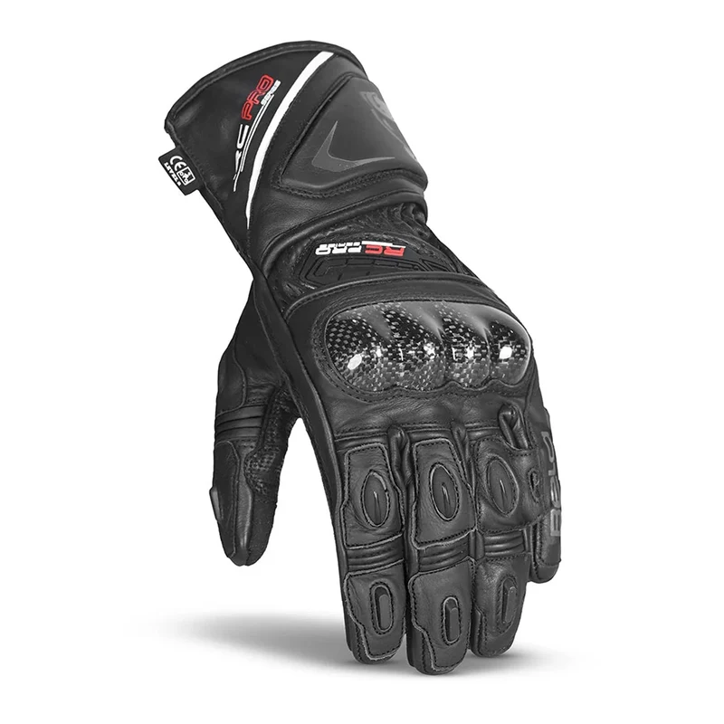BELA ROCKET GUANTES DE MOTO LARGOS HOMBRE PIEL NEGRO GRIS