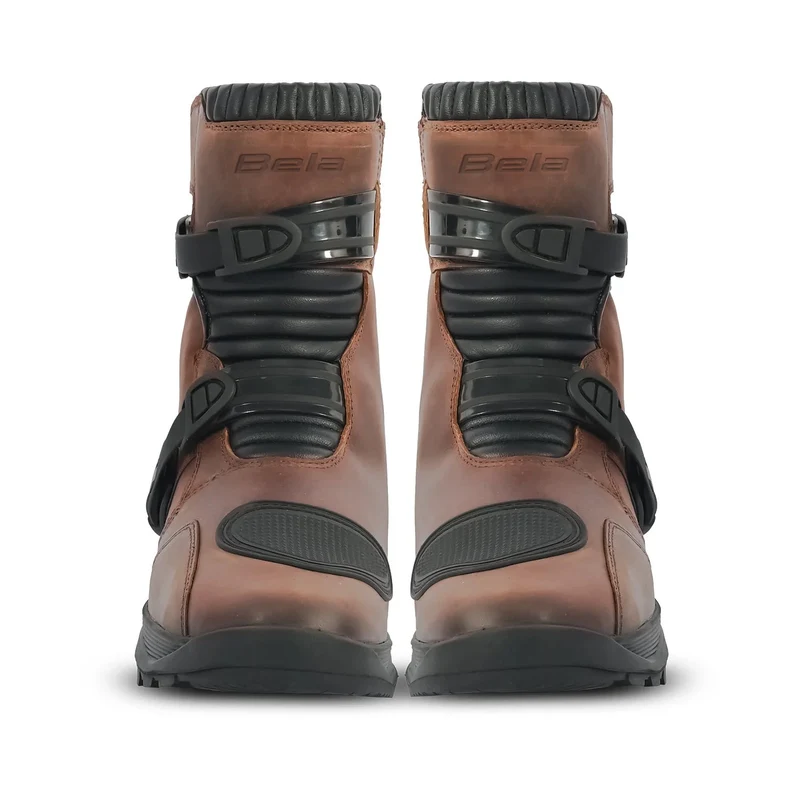 BELA JUNIOR SHORT PIEL BOTAS DE MOTO MARRON