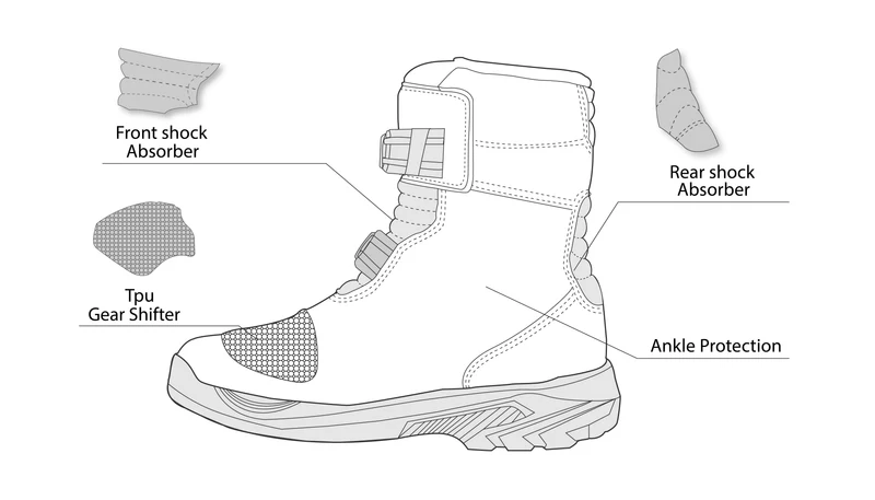 BELA JUNIOR SHORT PIEL BOTAS DE MOTO MARRON