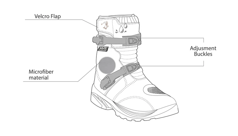 BELA JUNIOR SHORT PIEL BOTAS DE MOTO MARRON