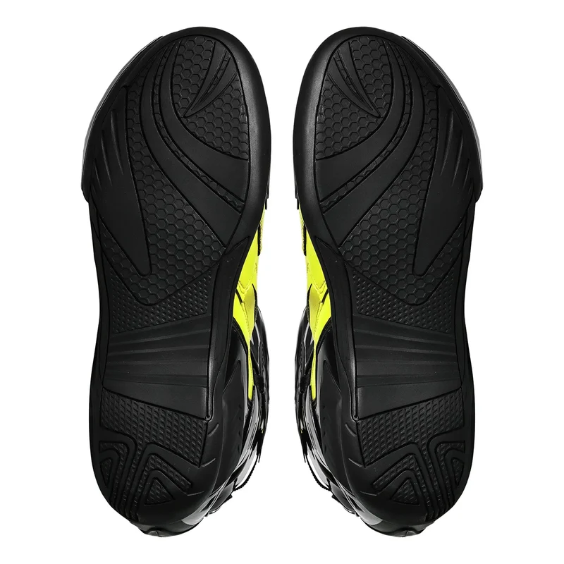 BELA SPEEDO 2.0 BOTAS DE MOTO PIEL NEGRO AMARILLO FLOUR