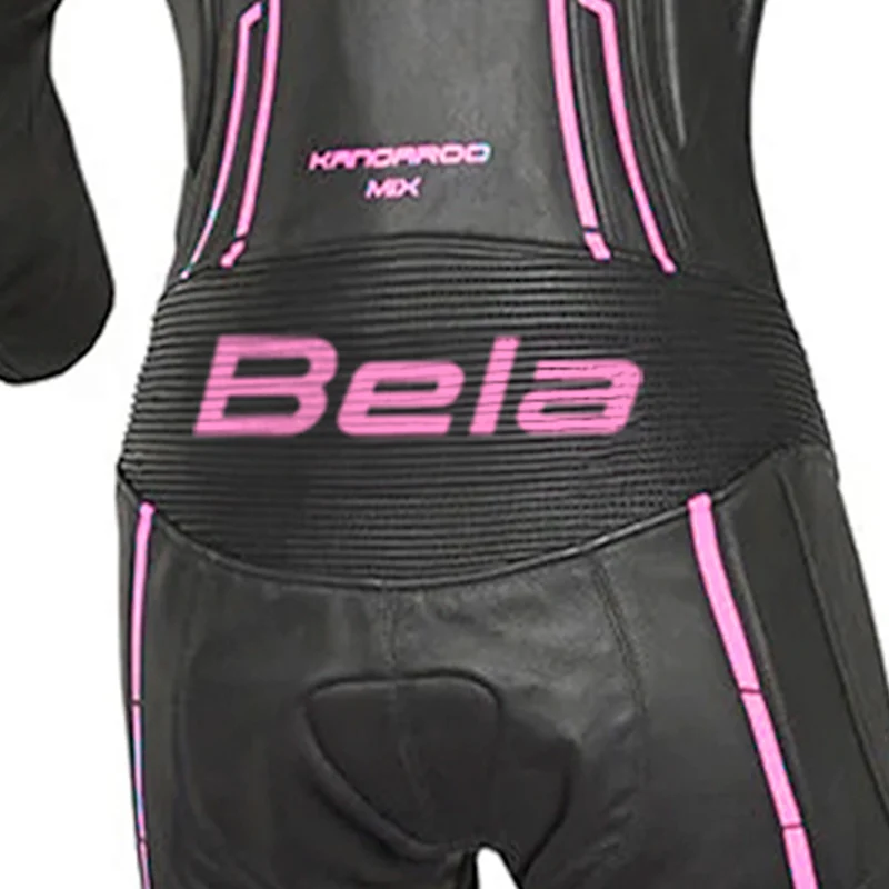 BELA ROCKET MIX KANGAROO 1 PC MONO DE MOTO MUJER BLANCO NEGRO ROSA