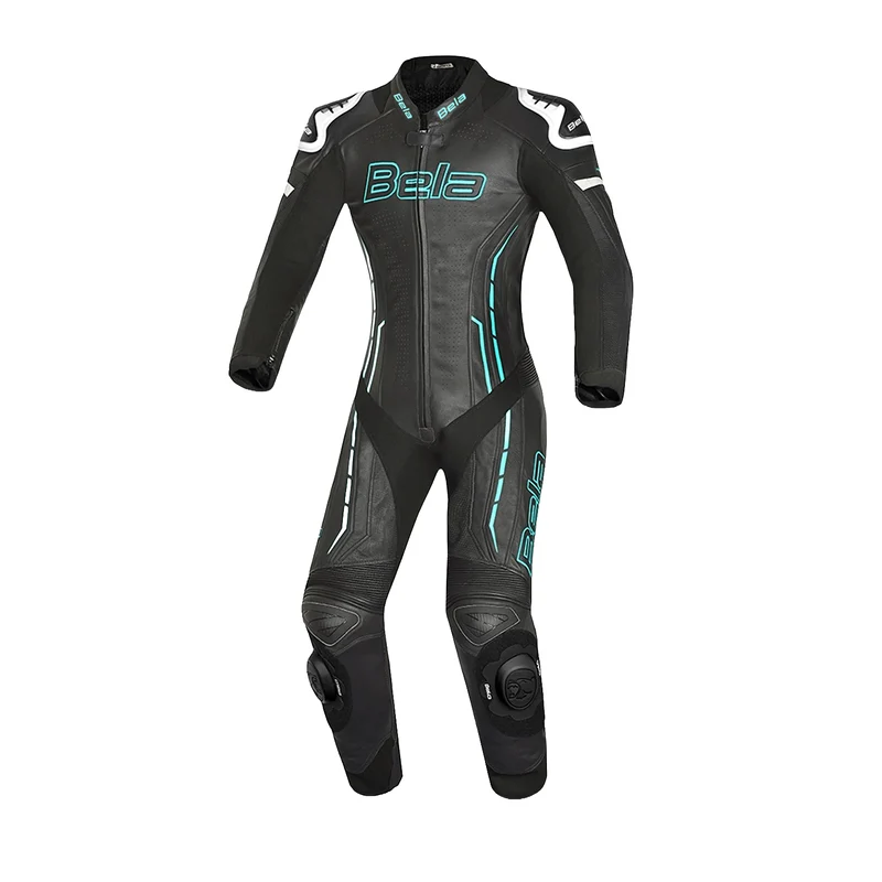 BELA ROCKET MIX KANGAROO 1 PC MONO DE MOTO MUJER BLANCO NEGRO AZUL