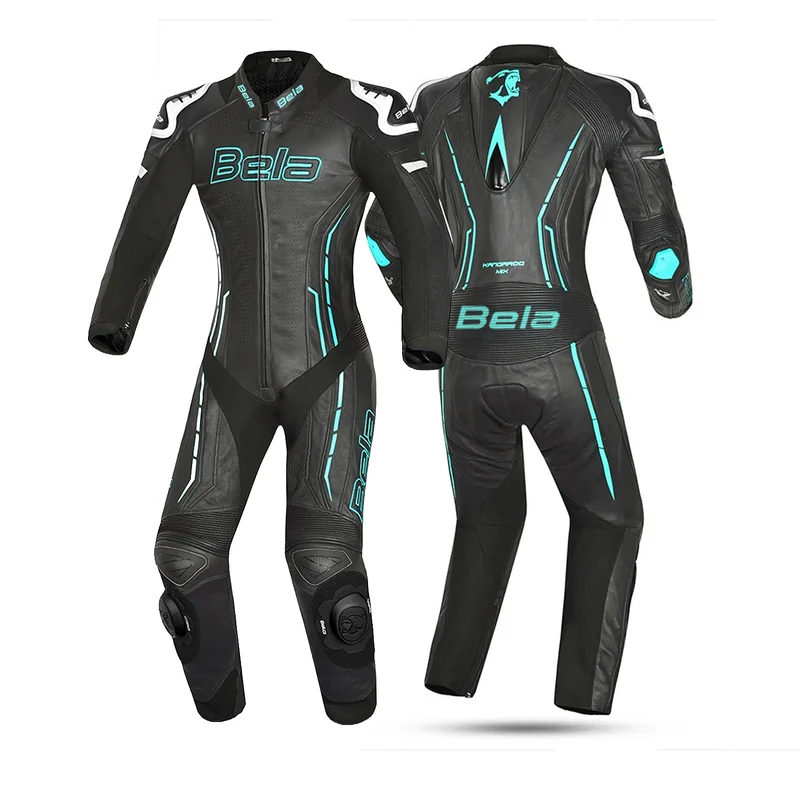 BELA ROCKET MIX KANGAROO 1 PC MONO DE MOTO MUJER BLANCO NEGRO AZUL