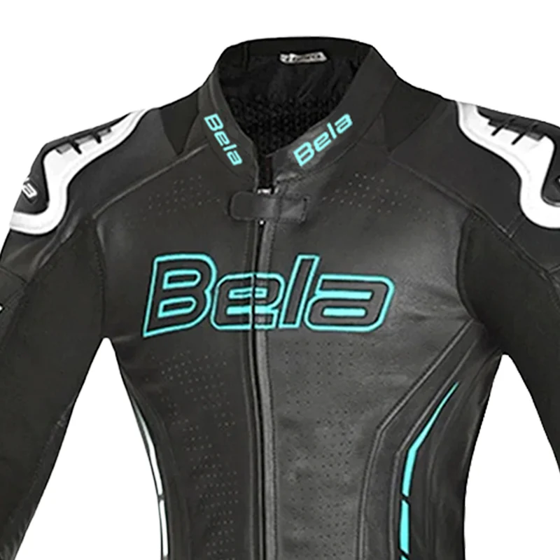BELA ROCKET MIX KANGAROO 1 PC MONO DE MOTO MUJER BLANCO NEGRO AZUL