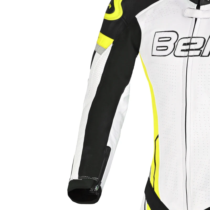 BELA ROCKET MIX KANGAROO 1 PC MONO DE MOTO MUJER BLANCO NEGRO AMARILLO FLOU