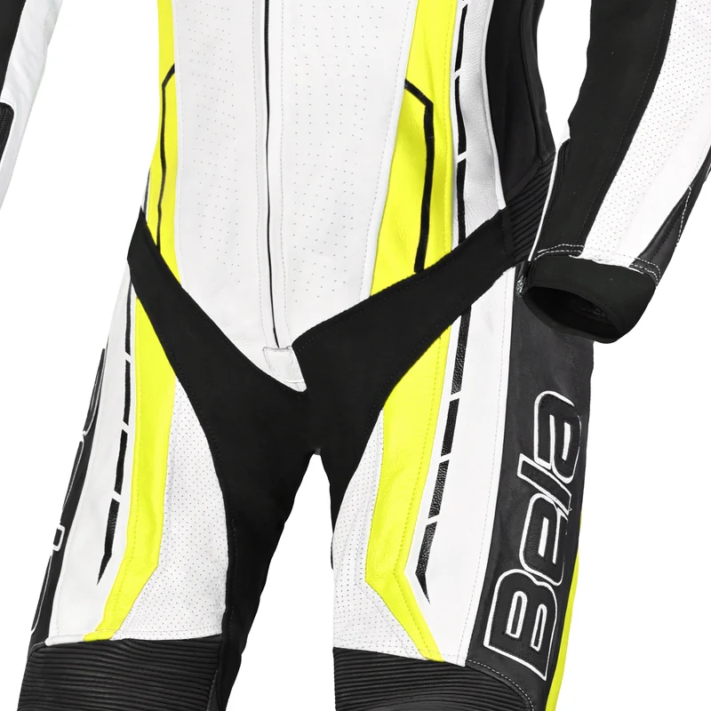 BELA ROCKET MIX KANGAROO 1 PC MONO DE MOTO MUJER BLANCO NEGRO AMARILLO FLOU