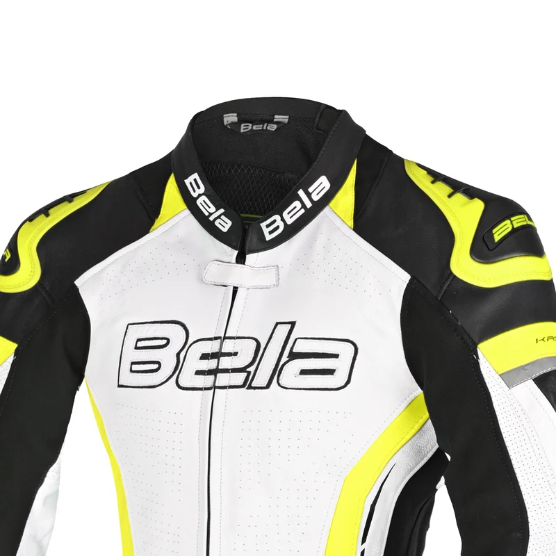 BELA ROCKET MIX KANGAROO 1 PC MONO DE MOTO MUJER BLANCO NEGRO AMARILLO FLOU
