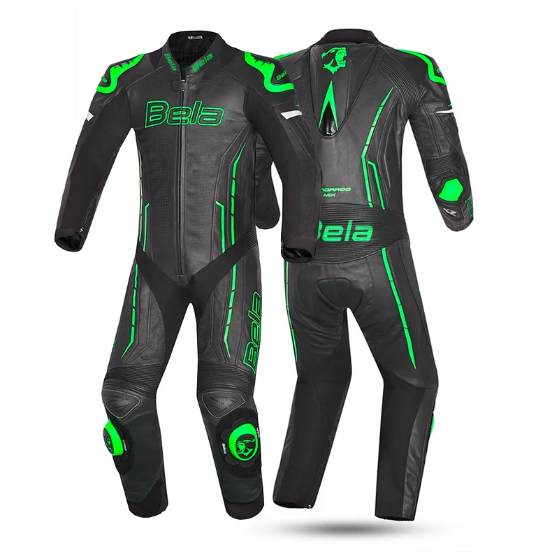 BELA ROCKET MIX KANGROO 1 PC MONO DE MOTO HOMBRE NEGRO VERDE