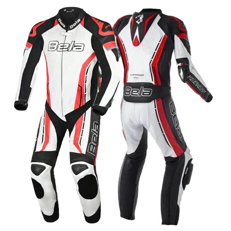 BELA ROCKET MIX KANGROO 1 PC MONO DE MOTO HOMBRE NEGRO BLANCO ROJO