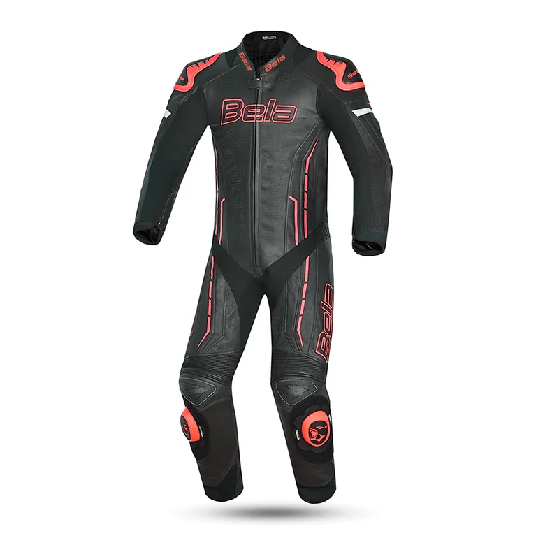 BELA ROCKET MIX KANGAROO 1 PC MONO DE MOTO HOMBRE NEGRO ROJO