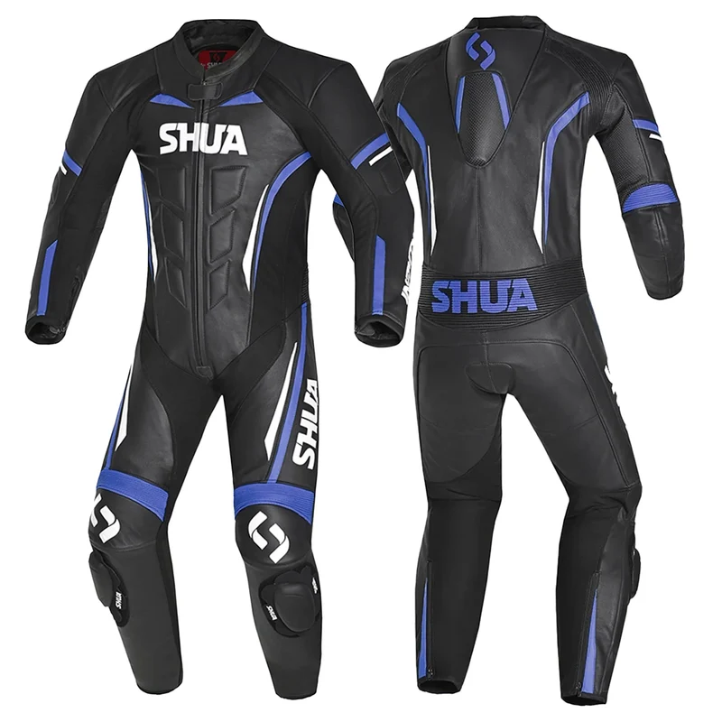 SHUA INFINITY 1 PC MONO DE MOTO HOMBRE NEGRO AZUL
