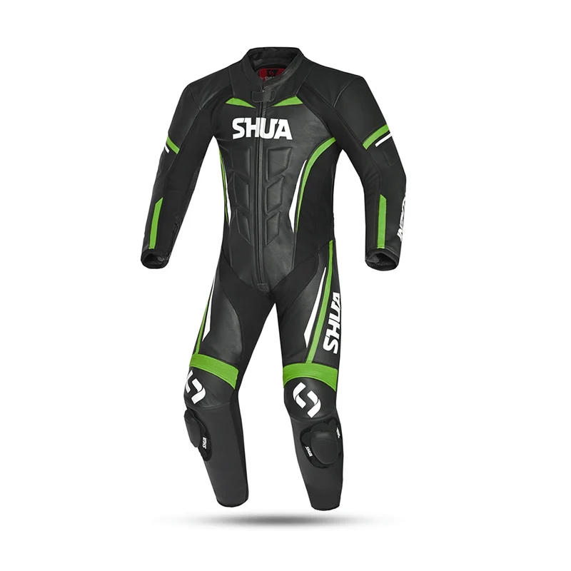 SHUA INFINITY 1 PC MONO DE MOTO HOMBRE NEGRO VERDE