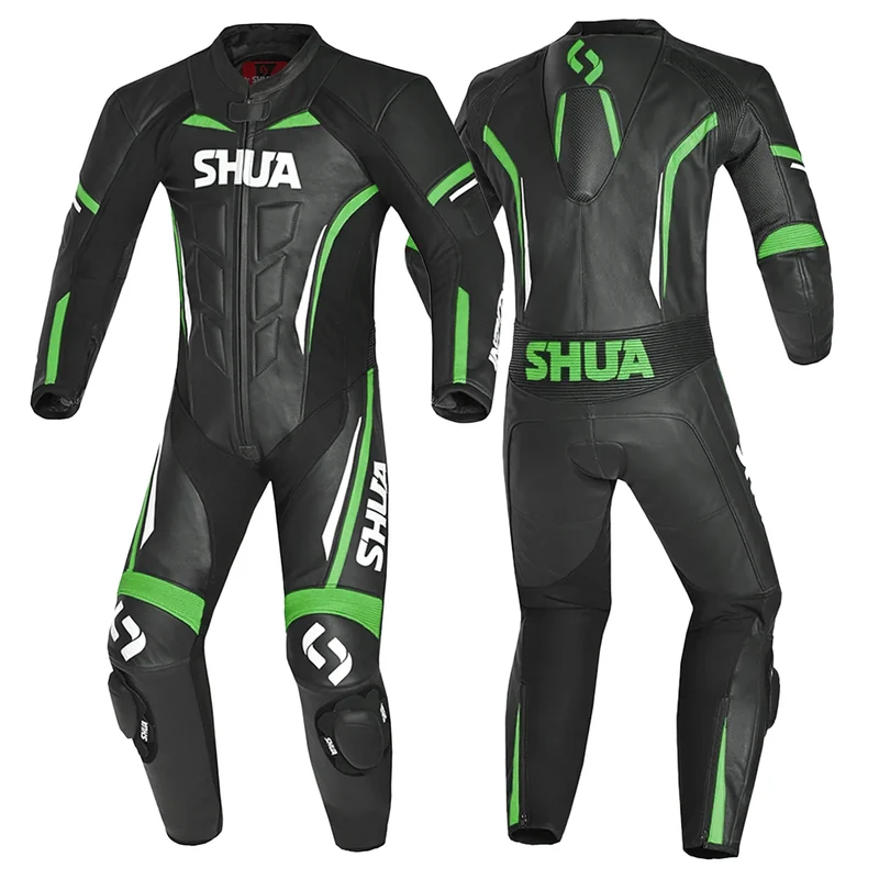 SHUA INFINITY 1 PC MONO DE MOTO HOMBRE NEGRO VERDE