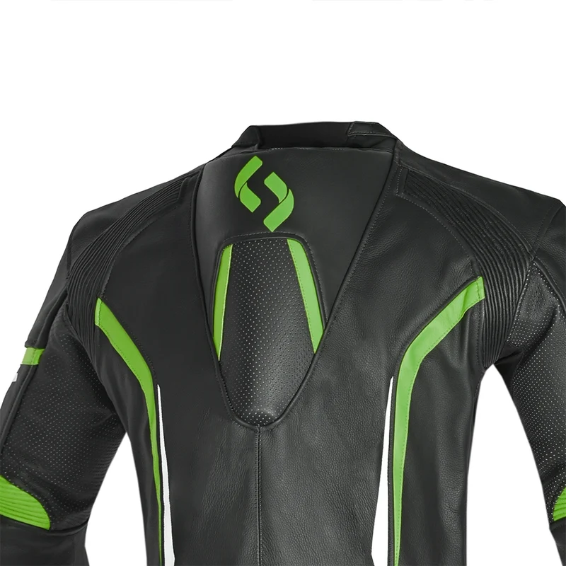 SHUA INFINITY 1 PC MONO DE MOTO HOMBRE NEGRO VERDE