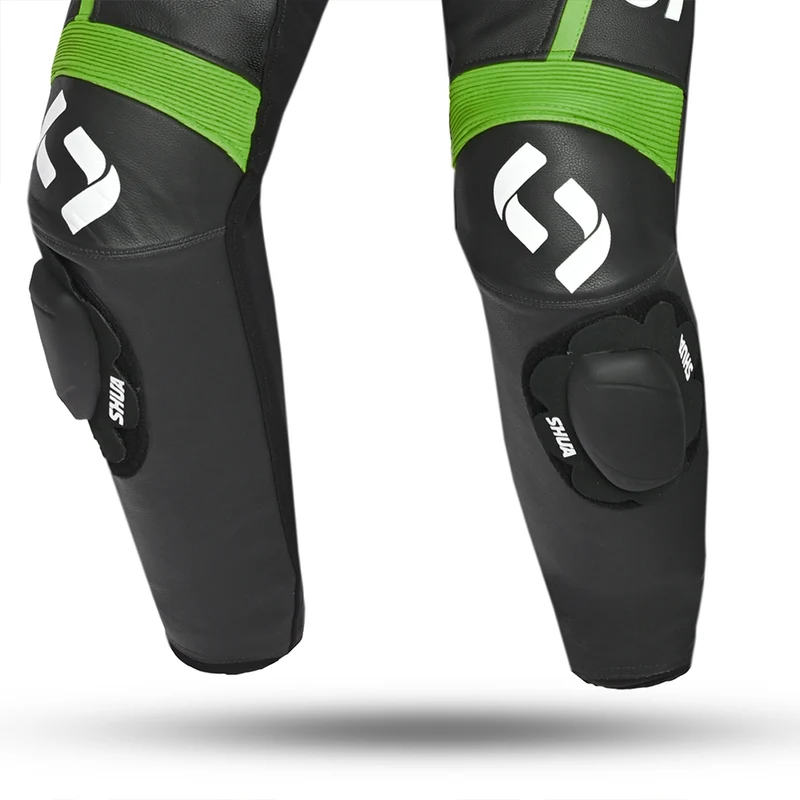 SHUA INFINITY 1 PC MONO DE MOTO HOMBRE NEGRO VERDE