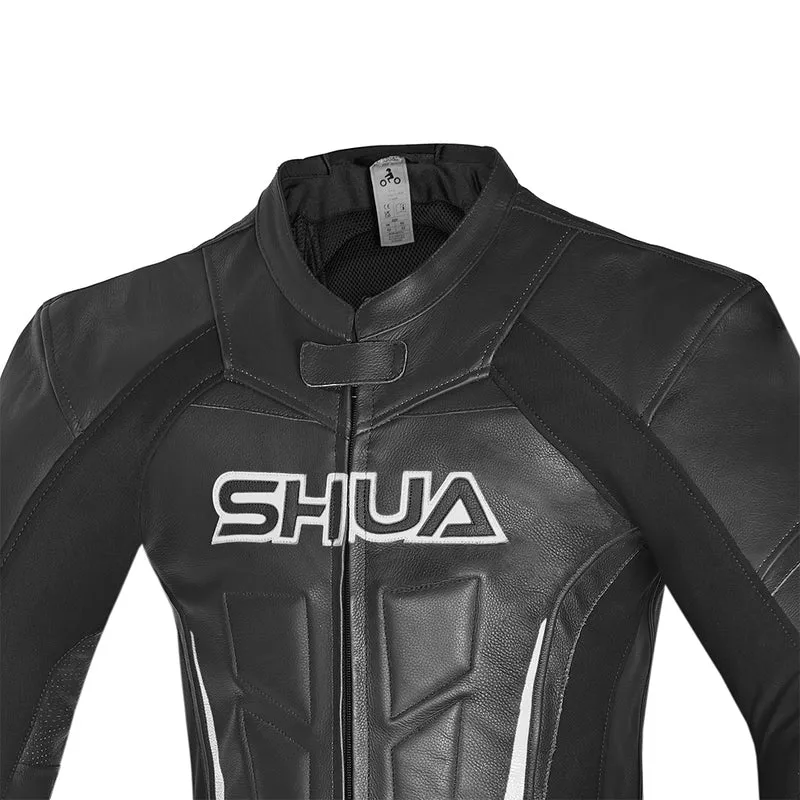 SHUA INFINITY 1 PC MONO DE MOTO HOMBRE NEGRO BLANCO