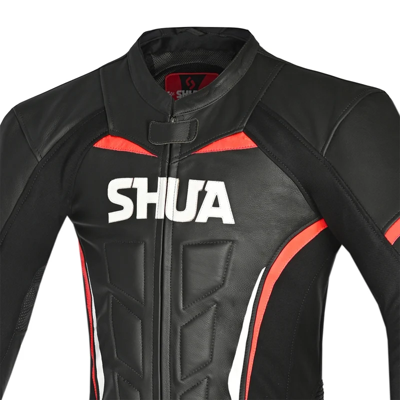 SHUA INFINITY 1 PC MONO DE MOTO HOMBRE NEGRO ROJO