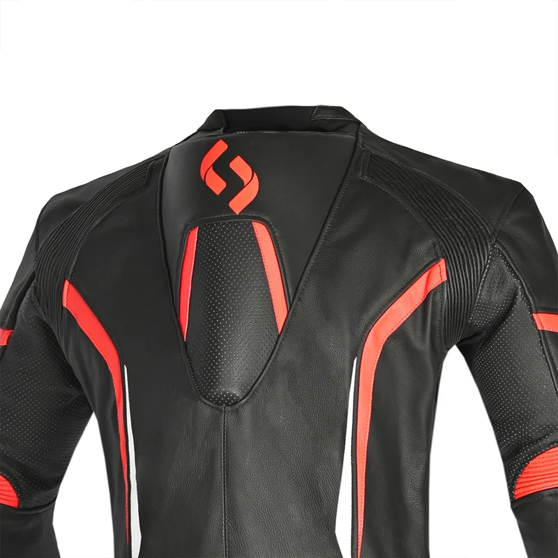 SHUA INFINITY 1 PC MONO DE MOTO HOMBRE NEGRO ROJO