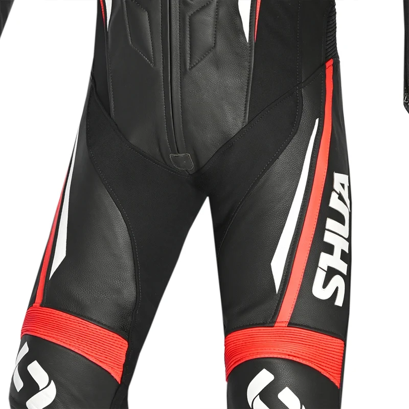 SHUA INFINITY 1 PC MONO DE MOTO HOMBRE NEGRO ROJO