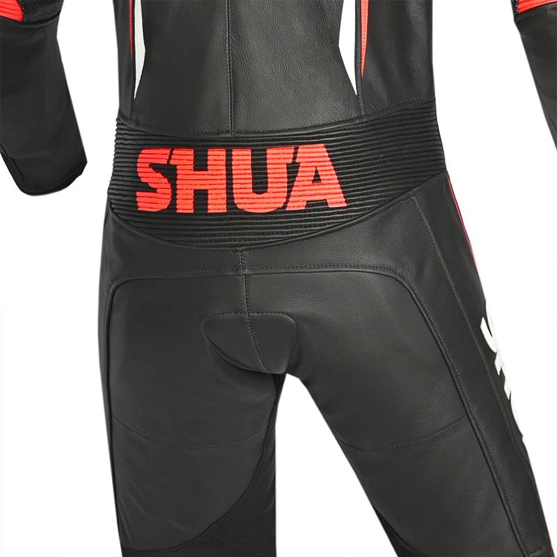 SHUA INFINITY 1 PC MONO DE MOTO HOMBRE NEGRO ROJO