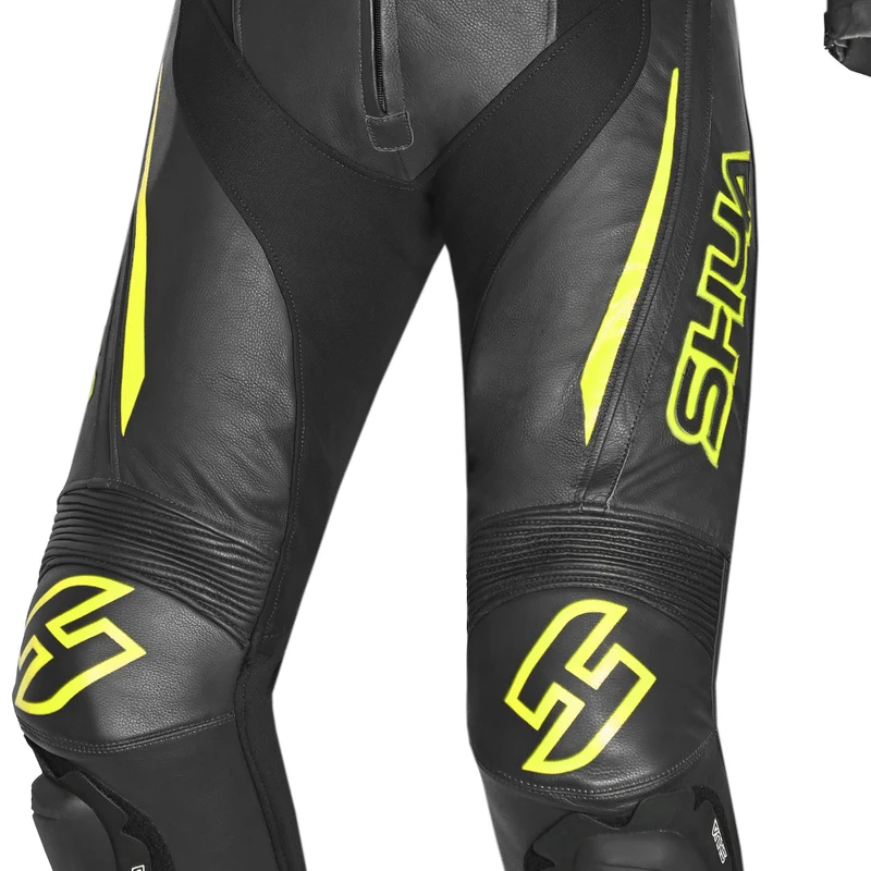 SHUA INFINITY 1 PC MONO DE MOTO HOMBRE NEGRO AMARILLO FLOU