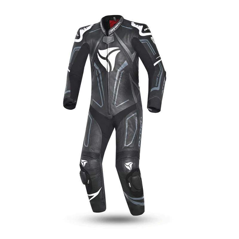 R-TECH RISING STAR 1 PC MONO DE MOTO HOMBRE NEGRO BLANCO