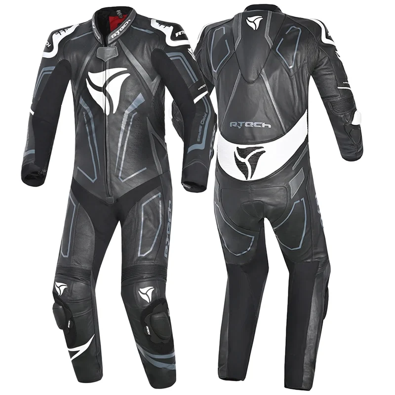 R-TECH RISING STAR 1 PC MONO DE MOTO HOMBRE NEGRO BLANCO