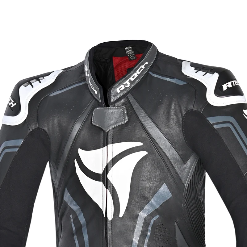 R-TECH RISING STAR 1 PC MONO DE MOTO HOMBRE NEGRO BLANCO