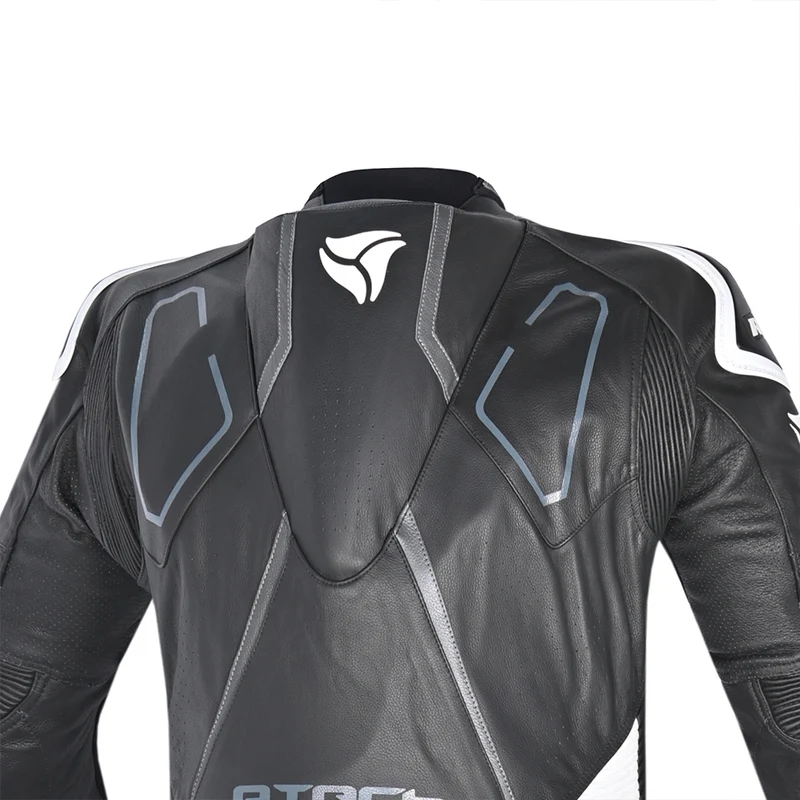 R-TECH RISING STAR 1 PC MONO DE MOTO HOMBRE NEGRO BLANCO