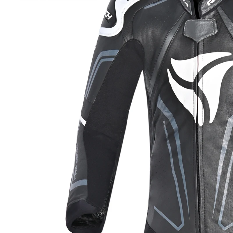R-TECH RISING STAR 1 PC MONO DE MOTO HOMBRE NEGRO BLANCO