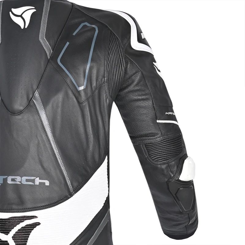 R-TECH RISING STAR 1 PC MONO DE MOTO HOMBRE NEGRO BLANCO
