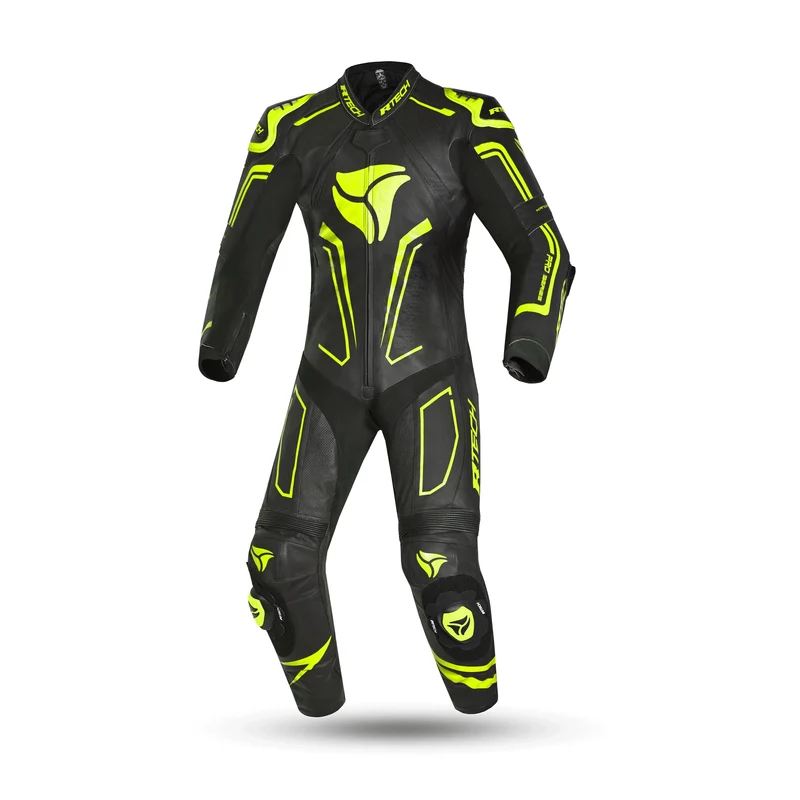 R-TECH RISING STAR 1 PC MONO DE MOTO HOMBRE NEGRO AMARILLO FLOUR