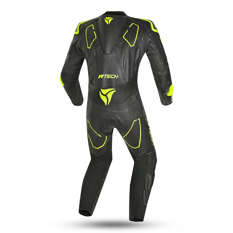 R-TECH RISING STAR 1 PC MONO DE MOTO HOMBRE NEGRO AMARILLO FLOUR