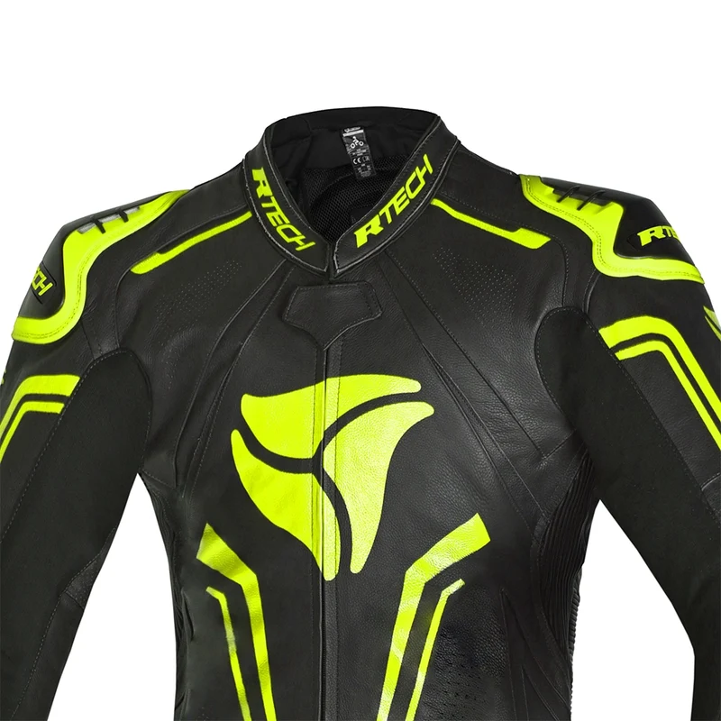 R-TECH RISING STAR 1 PC MONO DE MOTO HOMBRE NEGRO AMARILLO FLOUR