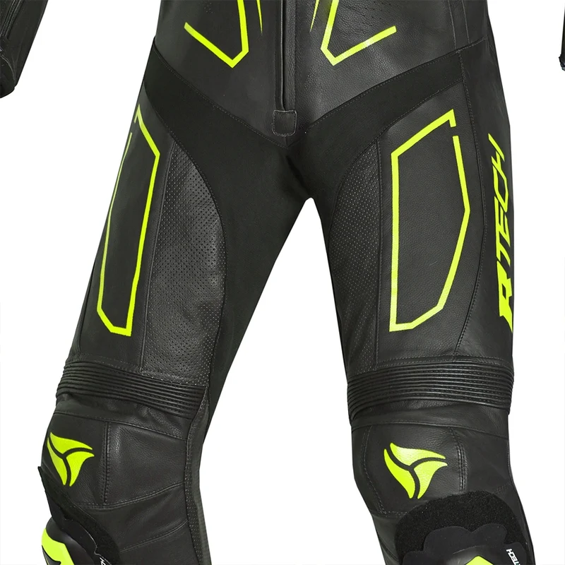 R-TECH RISING STAR 1 PC MONO DE MOTO HOMBRE NEGRO AMARILLO FLOUR