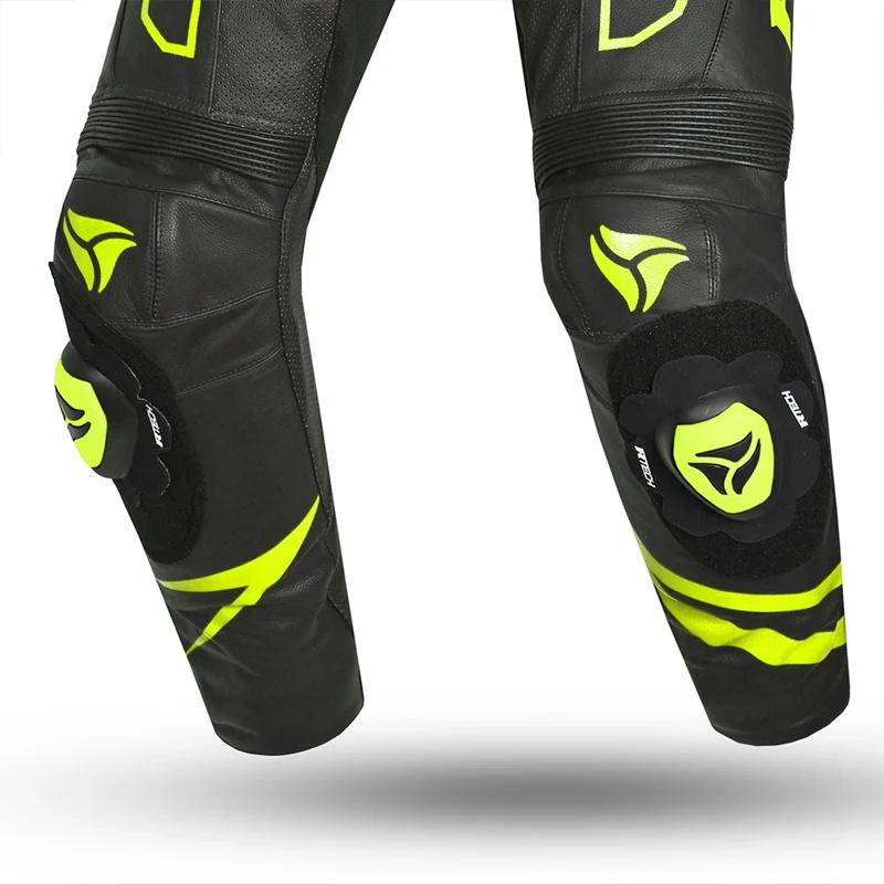R-TECH RISING STAR 1 PC MONO DE MOTO HOMBRE NEGRO AMARILLO FLOUR